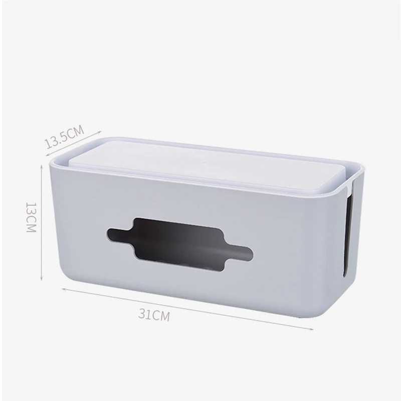 

Power Plug Socket Storage Box USB Cable Wire Cord Organizer Case Holder