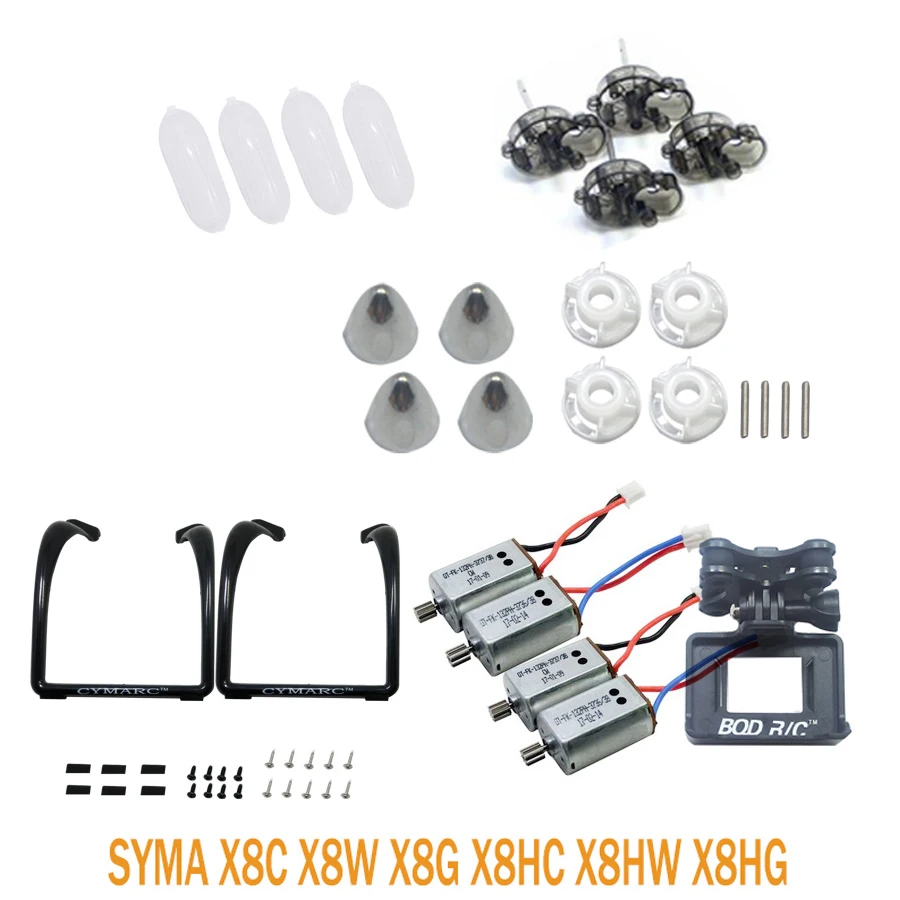 

SYMA X8C X8W X8G X8HC X8HW X8HG RC Drone Original Motor Gimbal GOPRO Frame Landing Tripod Gear Axis Replacement Parts