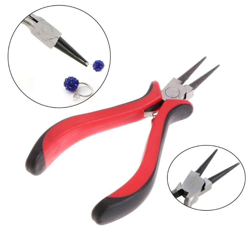 

Jewelry Pliers Repair Wire Bead Cutting Stainless Alloy Round Needle Craft Tools