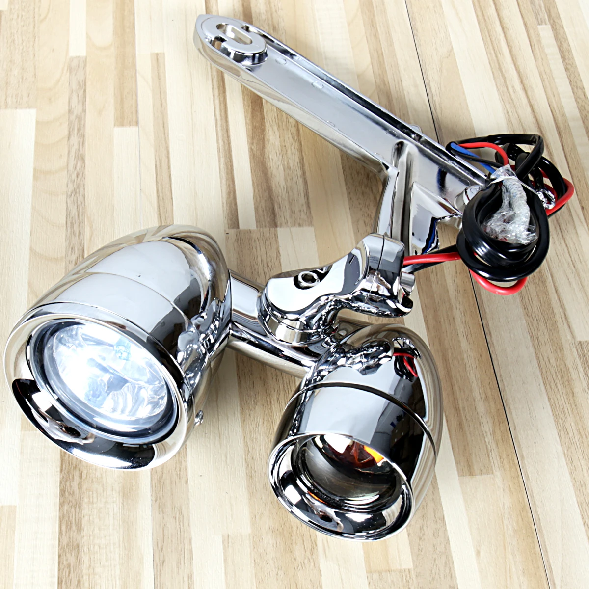 Хромированные фары дальнего света и копченые Сигналы поворота для Harley Touring Street