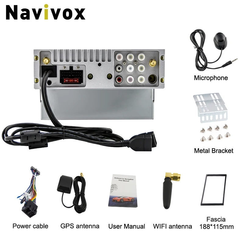 Navivox Android 7.1.1 Car Multimedia Player 1din Universal GPS Radio GPS Stereo Audio Player for nissan ,for hyundai (no dvd)