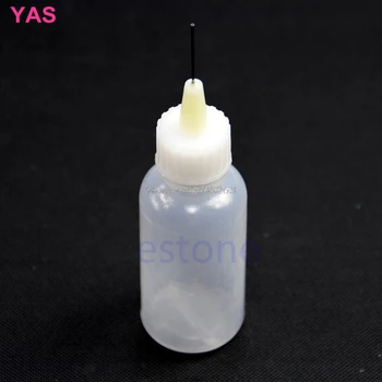 

5Pcs/Lot Clear Liquid Plastic Bottle For Rosin Solder Flux Paste With 1 Needle 50ml #Y207E# Hot Sale