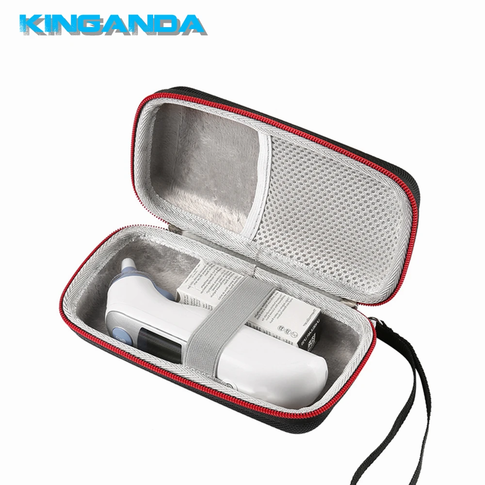 

Velvet Portable Thermometer Case for Braun ThermoScan 7 IRT6520 Box Storage Handle Bag Protective ThermoScan Protector Carrying