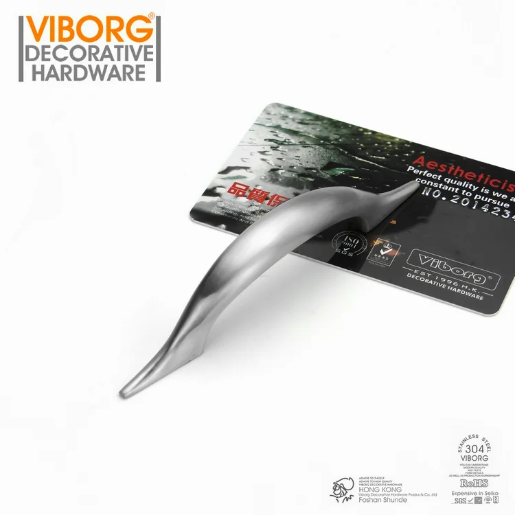 VIBORG Deluxe 96 мм 304 Нержавеющая сталь литья современная кухня для дверей кабинета и шкафа ящик с ручками Тянет дверные ручки, SV203