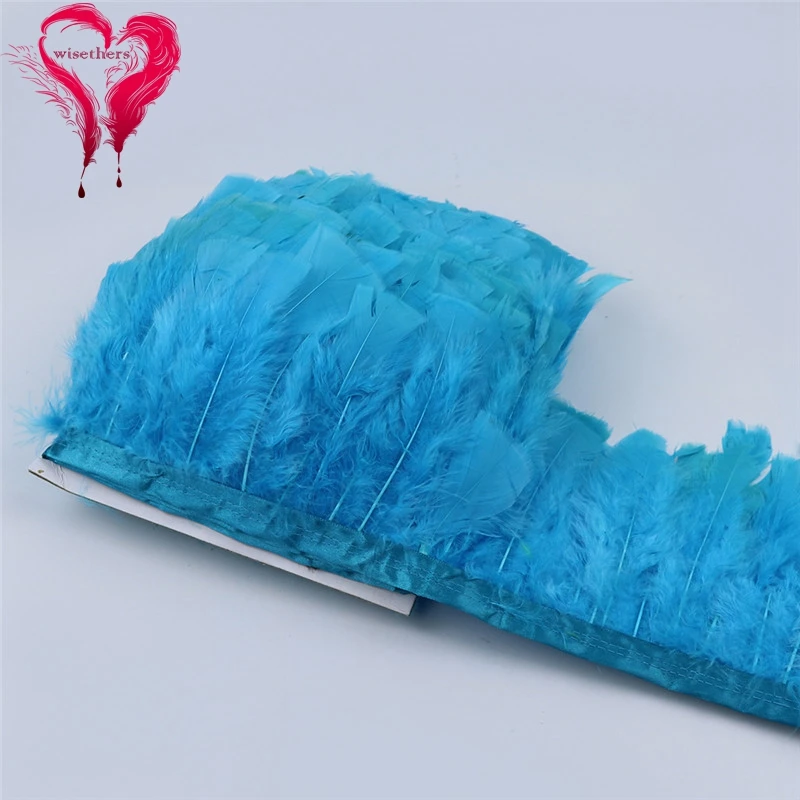 5 lake blue turkey feather trims 4