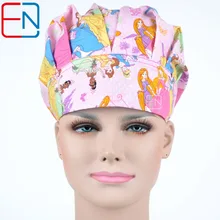 Hennar women high quality medical scrub bouffant caps