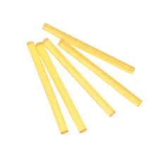 12 шт./лот желтый маленький Кератиновый клей-карандаш для человеческих волос, инструменты для наращивания, используемые с клеевым пистолетом или плавильным клеем, горячий горшок