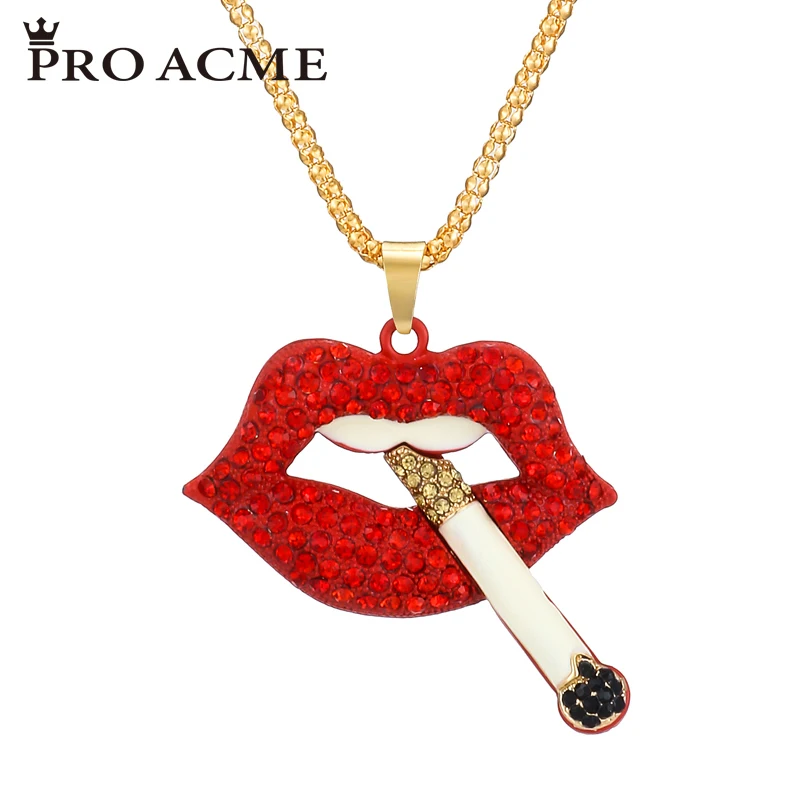 Buy Pro Acme Fashion Red Crystal Cigarettes Lips
