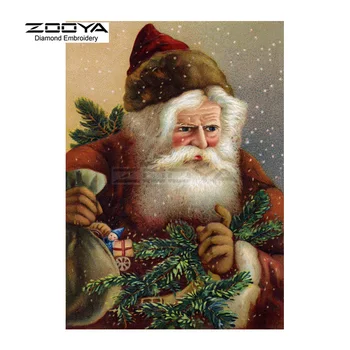 

ZOOYA Diamond Embroidery 5D DIY Diamond Painting Santa Claus Christmas Diamond Painting Cross Stitch Rhinestone Decoration CJ618