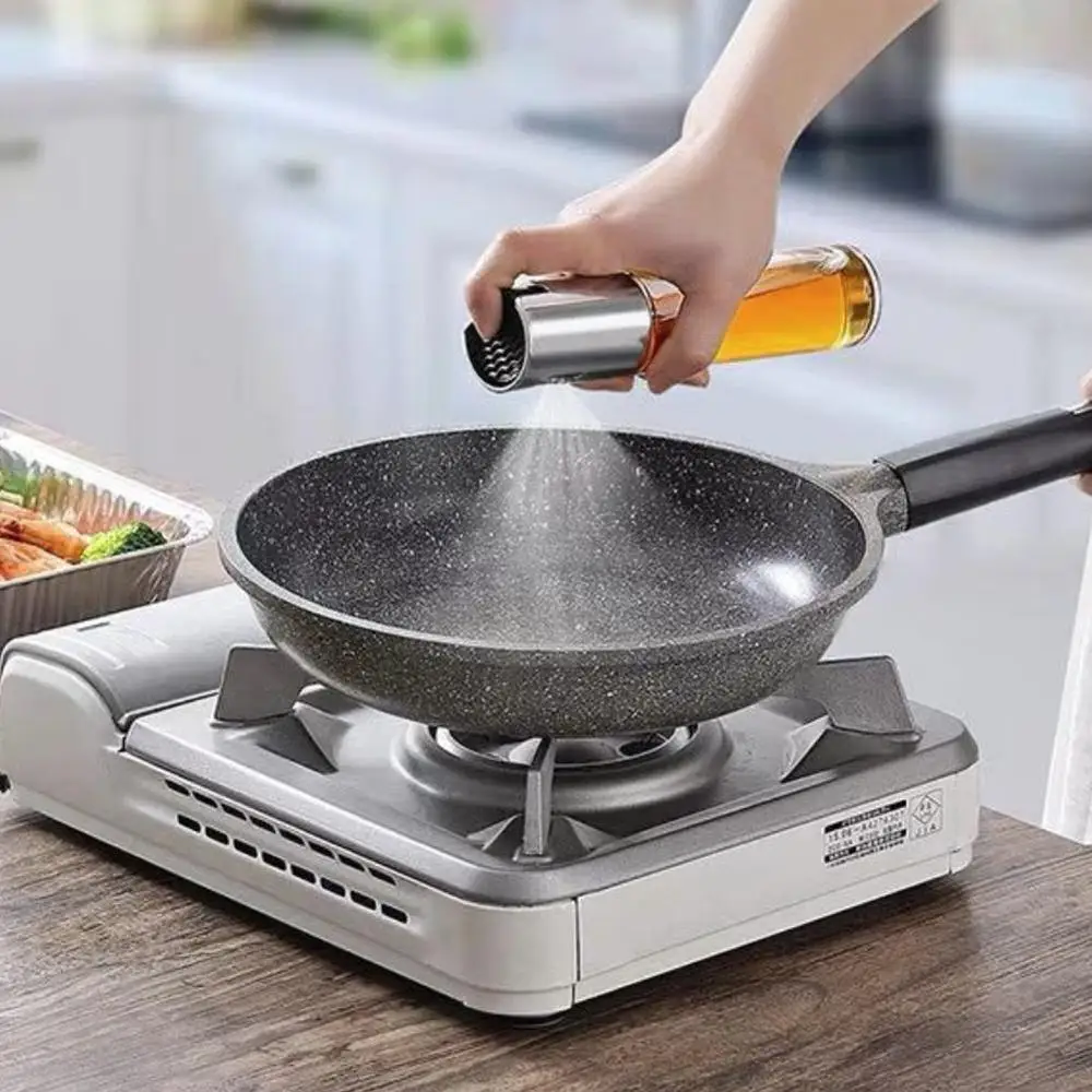 

1PCS Kitchen Baking Glass Olive Oil Sprayer Oil Spray Empty Bottle Vinegar Bottle Oil Dispenser Cooking Salad BBQ