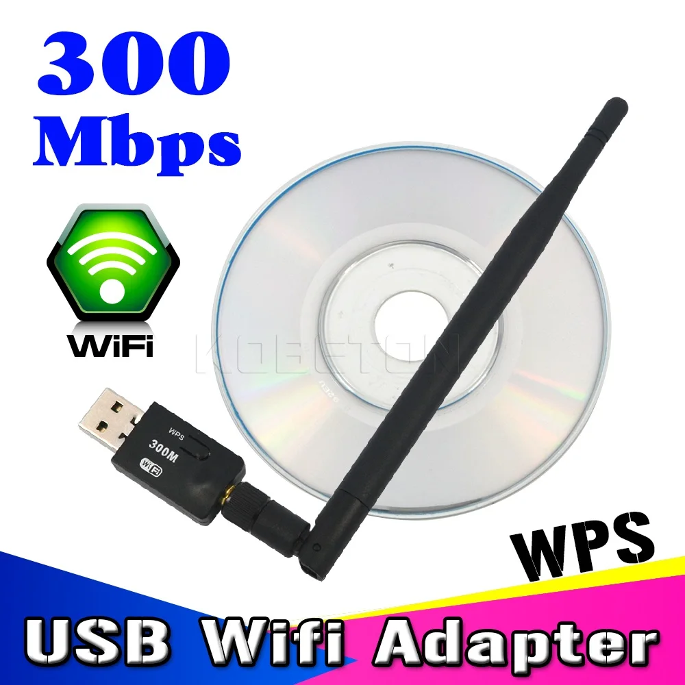 KEBETEME Высокоскоростной 300 Мбит/с мини беспроводной USB WiFi адаптер lan Карта с внешней