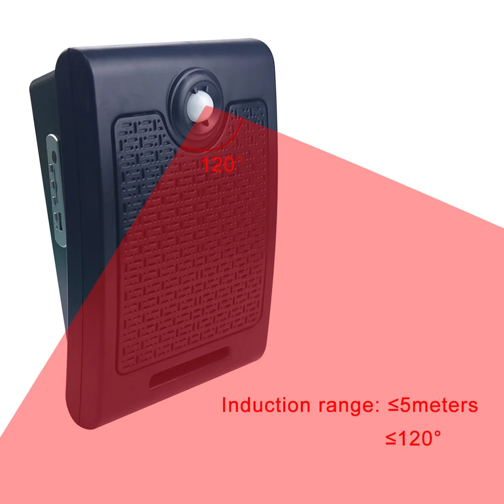 Wall Mount Big Power Recordable PIR Motion Sensor Sound Speaker Scream Scary Voice Box for Haunted House Halloween Props