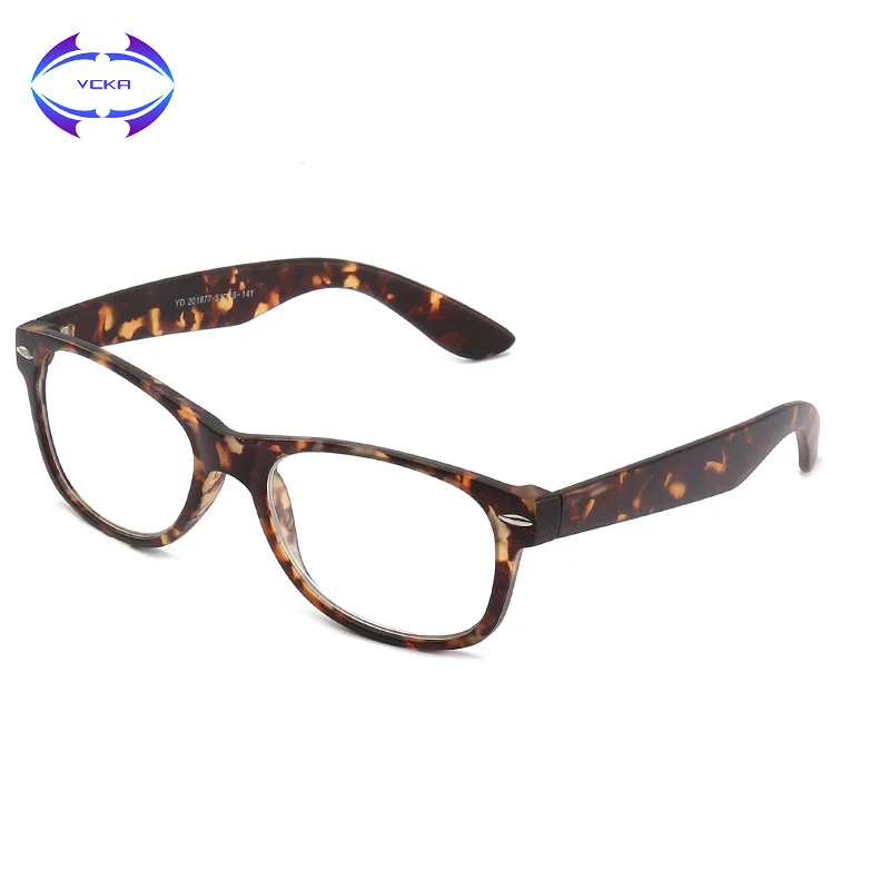 VCKA, женские мужские очки для чтения с карманом и принтом, с подходящей сумкой, Дешевые весенние петли, очки для чтения при дальнозоркости+ от 1,0 до 4,0