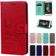 Funda abatible Retro de lujo para Huawei P8 lite de cuero + funda de silicona suave para Coque Huawei P8lite ALE-L21