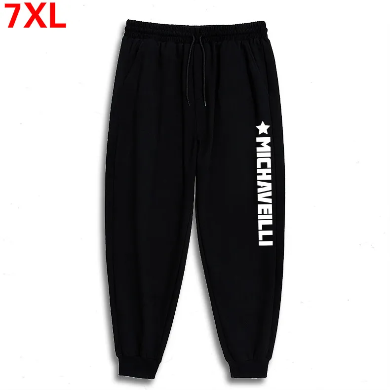 

Plus Size 7xl 6xl 5xl Joggers Black Men's Harem Pants Harajuku Sweat Pants Big Size Mens Trousers Men streetwear
