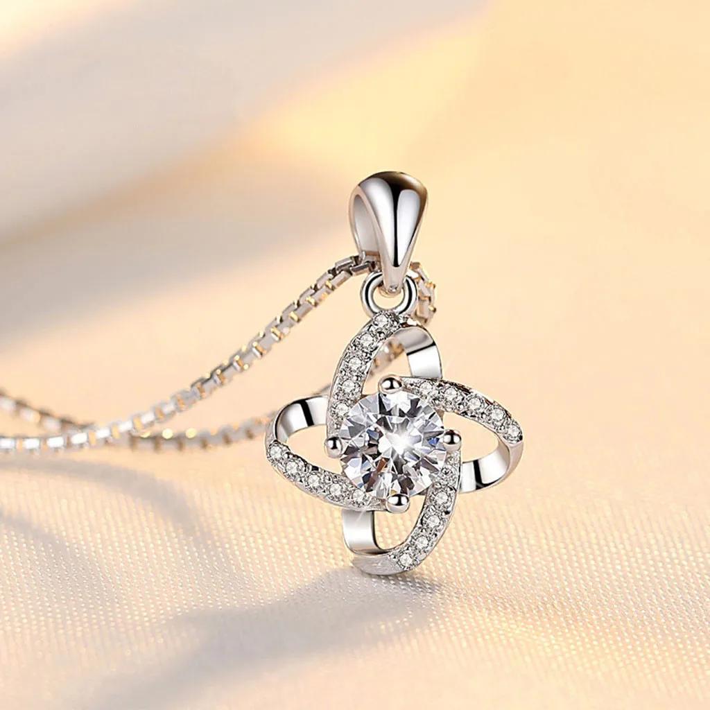 

Women Fashion Charm Silver Plated Pendant Hollow Necklace Elegant Retro naszyjnik erkek kolye