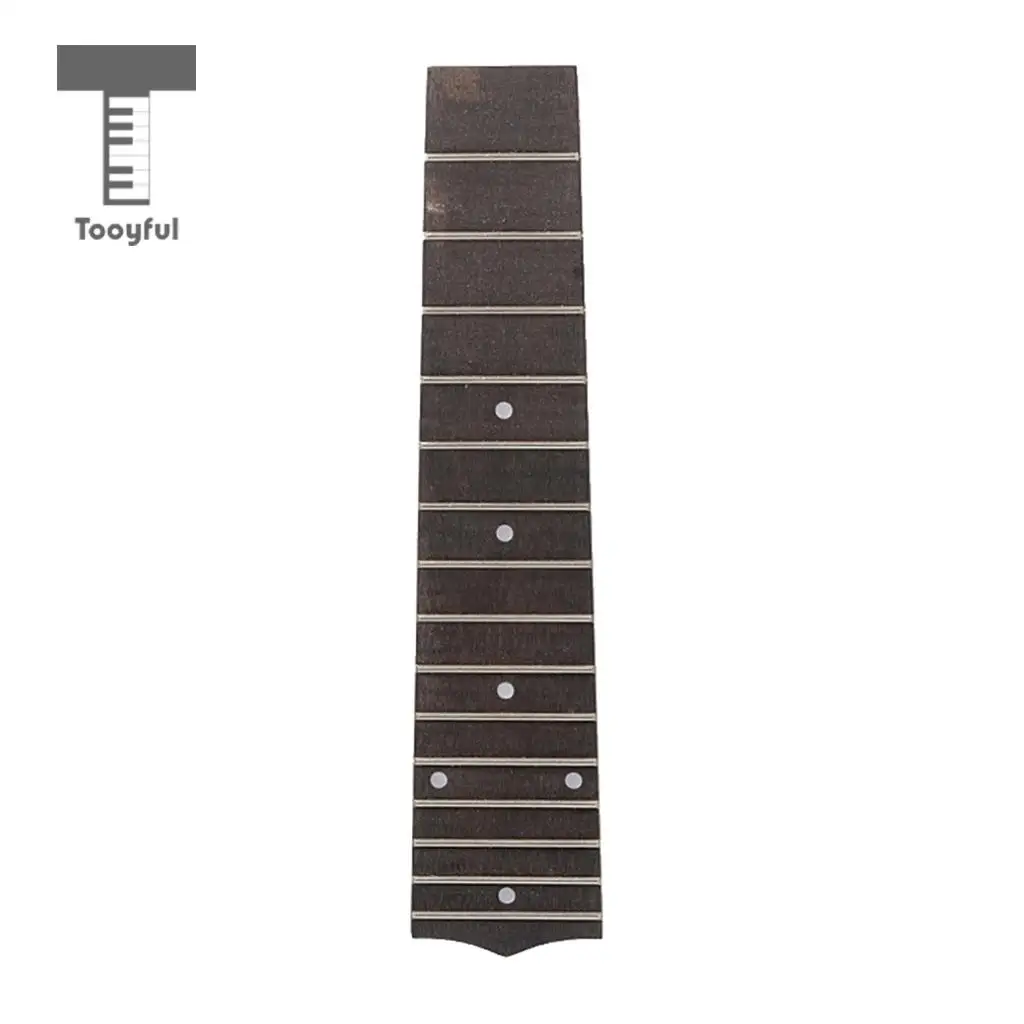Tooyful Rosewood 15 frets Ukulele Fingerboard Fretboard Mini 21 inch Ukulele Parts