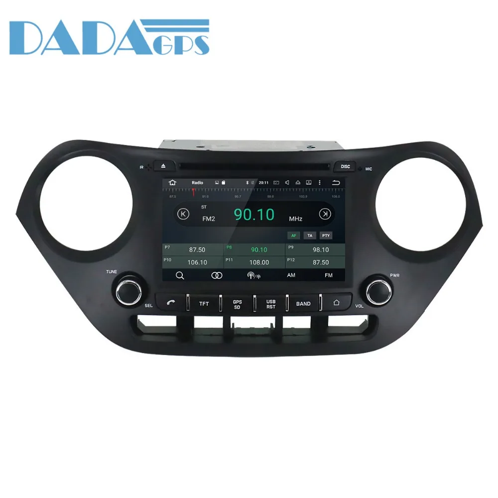 Top Android 8.0 7.1 Car GPS Radio Multimedia Headunit For Hyundai I10 I-10 2013-2018 left and right hand DVD Player Stereo Headunit 4
