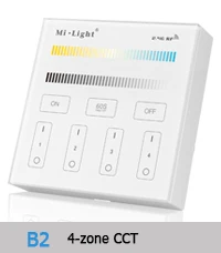 Milight T4 AC220V 4-зоны RGB+ CCT Smart Панель пульт дистанционного управления для Светодиодные полосы света лампы или лампы