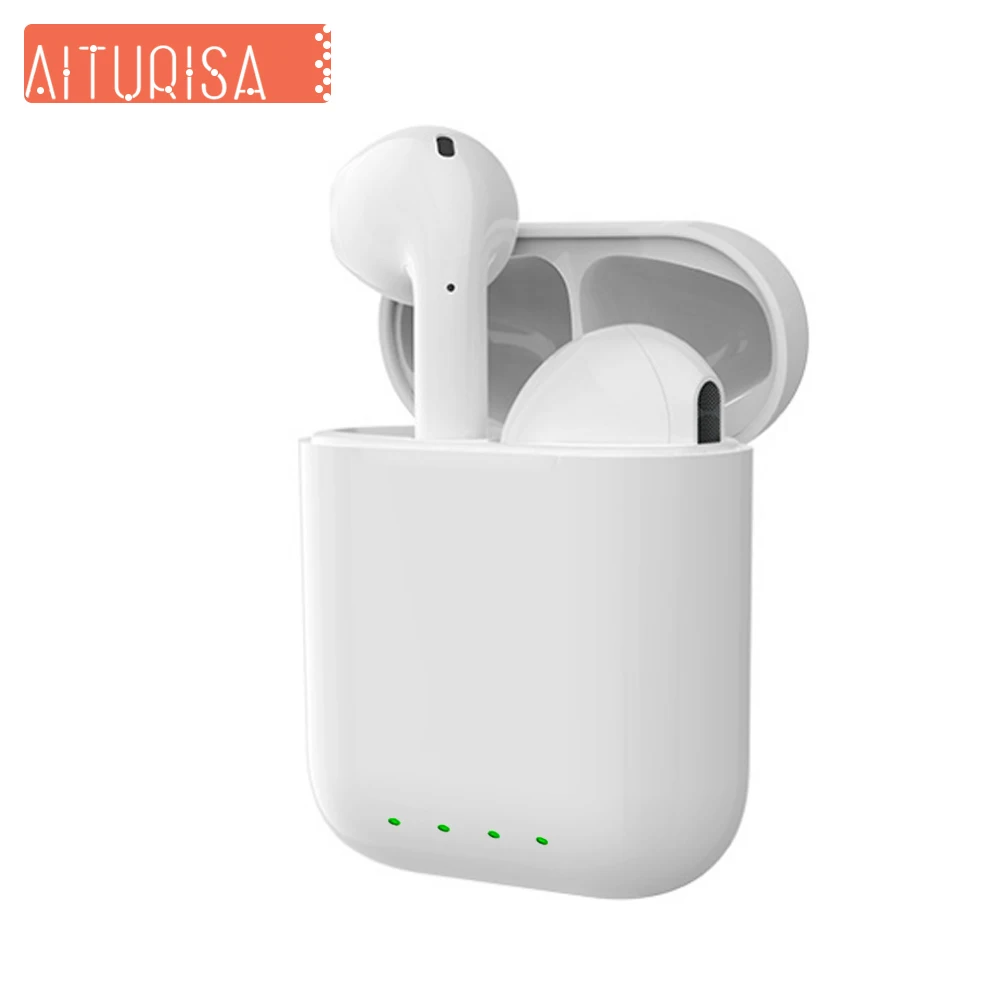 

i88 tws Bluetooth 5.0 Earphones Shocking 4D Sound Wireless Earbuds Built-in Microphone Call With Charging Box For Huawei Xiaomi