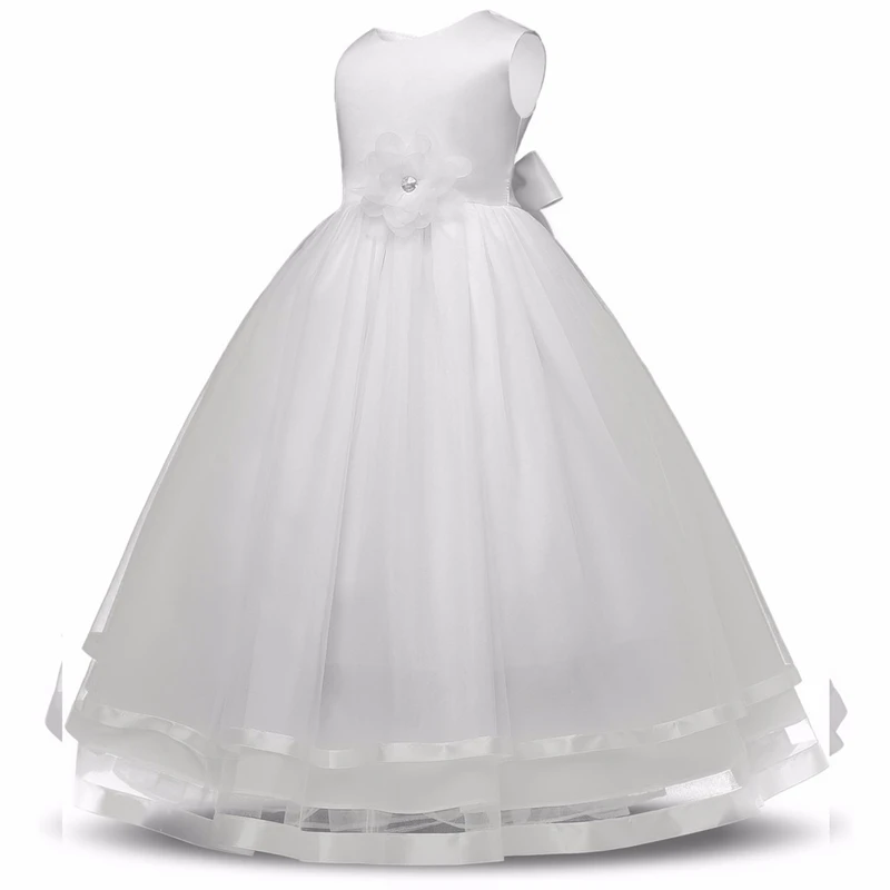 It's YiiYa Flower Girl Dresses 8 Colors Sleeveless O-Neck Floor Length Girls Pageant Dresses Vestidos De Noches Para Ninas B815 It's YiiYa Flower Girl Dresses 8 Colors Sleeveless O-Neck Floor Length Girls Pageant Dresses Vestidos De Noches Para Ninas B815