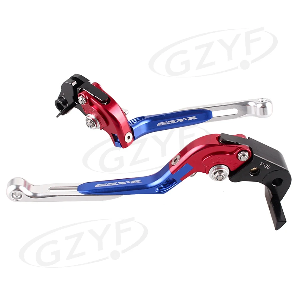 

For SUZUKI GSXR 600 750 1997-2003 K1 & GSXR1000 2001 2002 2003 2004 K3 Brake Cutch Levers CNC Adjustable Bi-folding Extendable