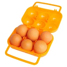 Подставка для яиц на холодильник, Подарочная коробка для яиц, пластиковая коробка для ухода за яйцами, 4-6 штук, походная коробка для яиц