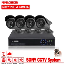 HD 1080 P HDMI 4ch CCTV Системы sony Датчик CCTV Камера 1200TVL 1.0MP AHD-NH/AHD-M всепогодный AHD Камера дома безопасности Системы