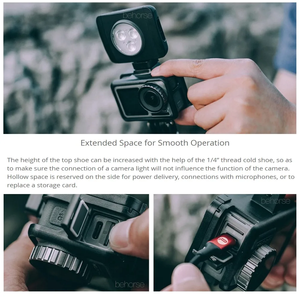 PGYTECH OSMO экшн-камера защитный чехол для DJI Osmo ACTION Frame корпус оболочка Крышка Спортивная камера аксессуары