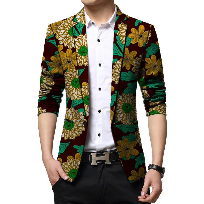 African clothing men's blazers Ankara print slim fit jacket male blazers business design men coat wedding suit jacket African clothing men's blazers Ankara print slim fit jacket male blazers business design men coat wedding suit jacket