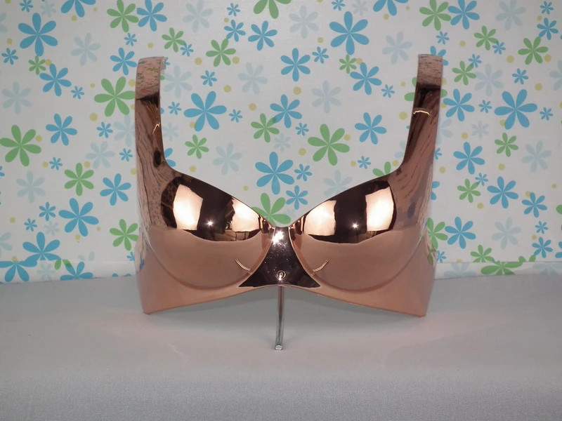

The newest design simple and intuitive rose gold plating plastic lady underwear display model