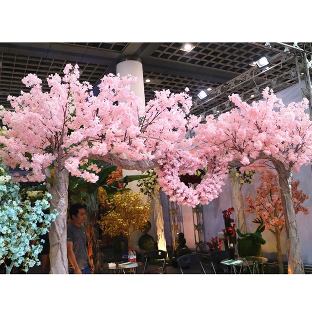 Home Decor 160 Heads Natural Vertical Silk Cherry Blossom For Home Decor 160 Heads Natural Vertical Silk Cherry Blossom For Wedding Decoration Diy Trees Artificial