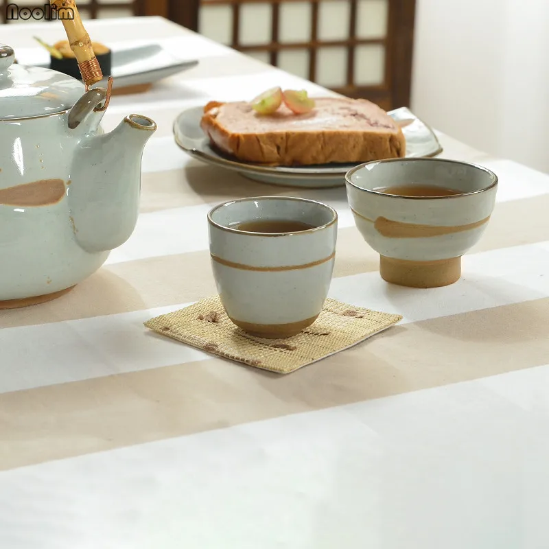 Retro Japanese Ceramic Soup Cup Teacup Coffee Wine Cups