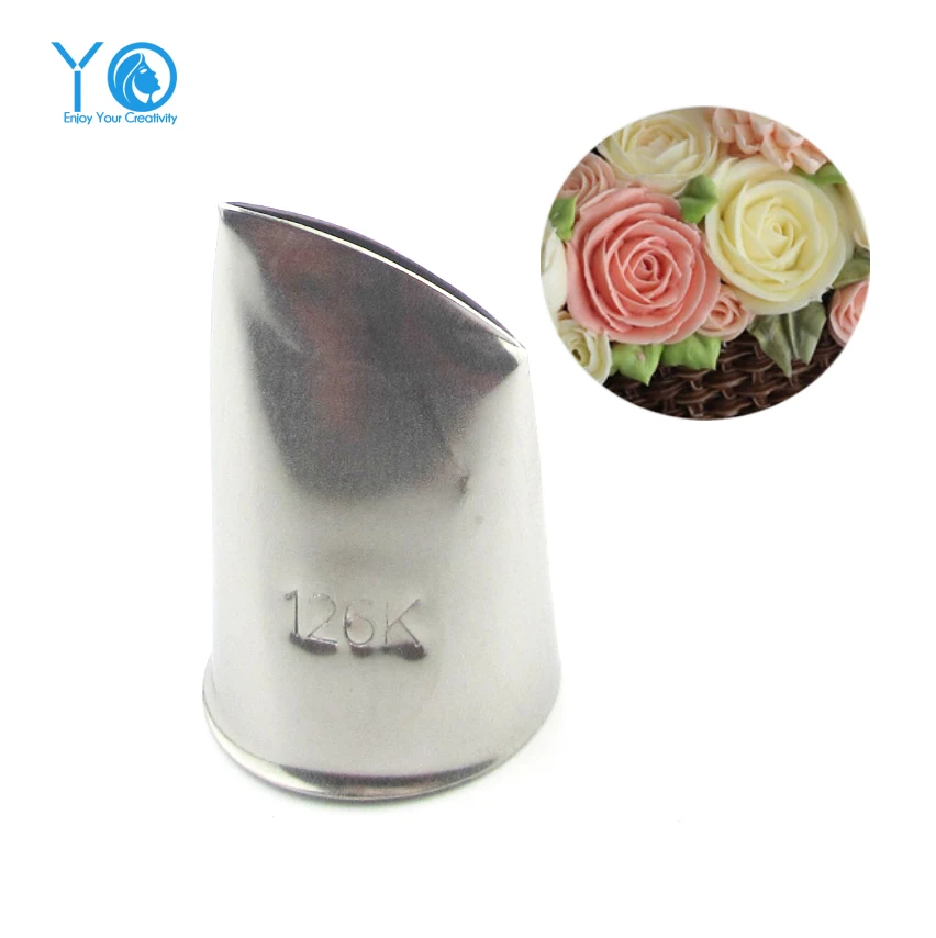 #126K Rose Flower Decorating Tip Icing Nozzle Cake ...