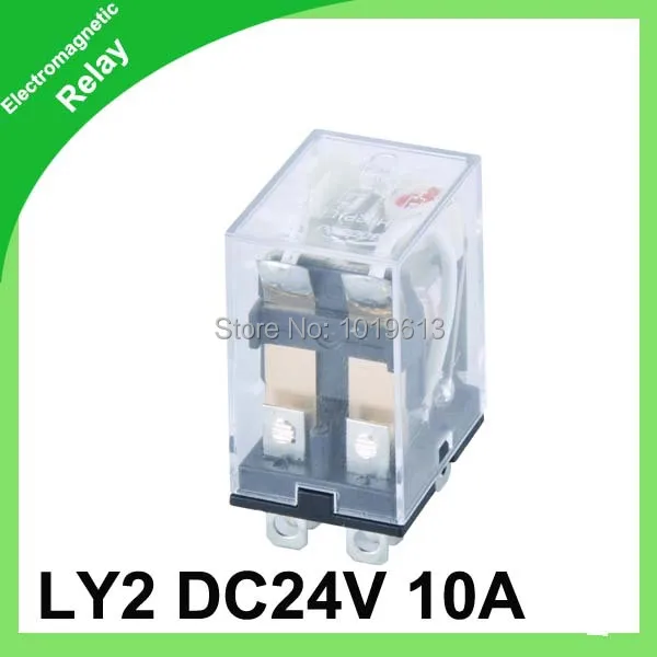 

LY2(HH62P) dc General purpose relay 2pdf 8-pins with LED 24v relay
