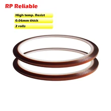 2x мм 3 мм* М 33 м* 0,06 высокая термостойкость клей Полиимид клейкие ленты Sticky для IC/чипы BGA PCB SMT припоя защиты изолировать
