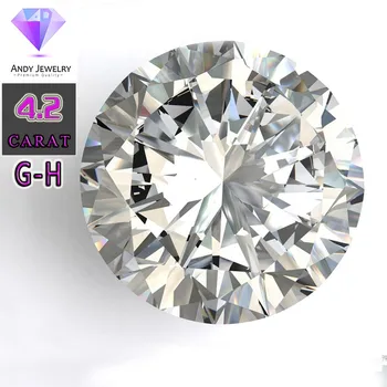 

GH color 10.5mm Round Heart and Arrows CutWhite Moissanite Stone 4.5 carat Moissanite Diamond