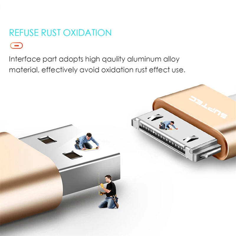 SUPTEC для iPhone 4 4s 3GS 3G iPad 1 2 3 iPod Nano touch 30 Pin USB кабель Быстрая зарядка оригинальный
