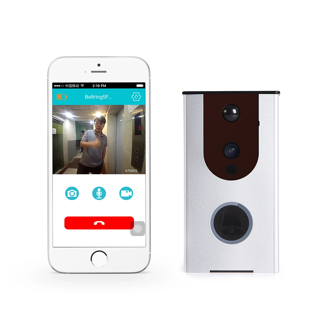 

Free Shipping Outdoor Wireless Wifi Doorbell Camera Video Door Phone for Phone Remote View Unlock +Ding Dong Ring doorbell