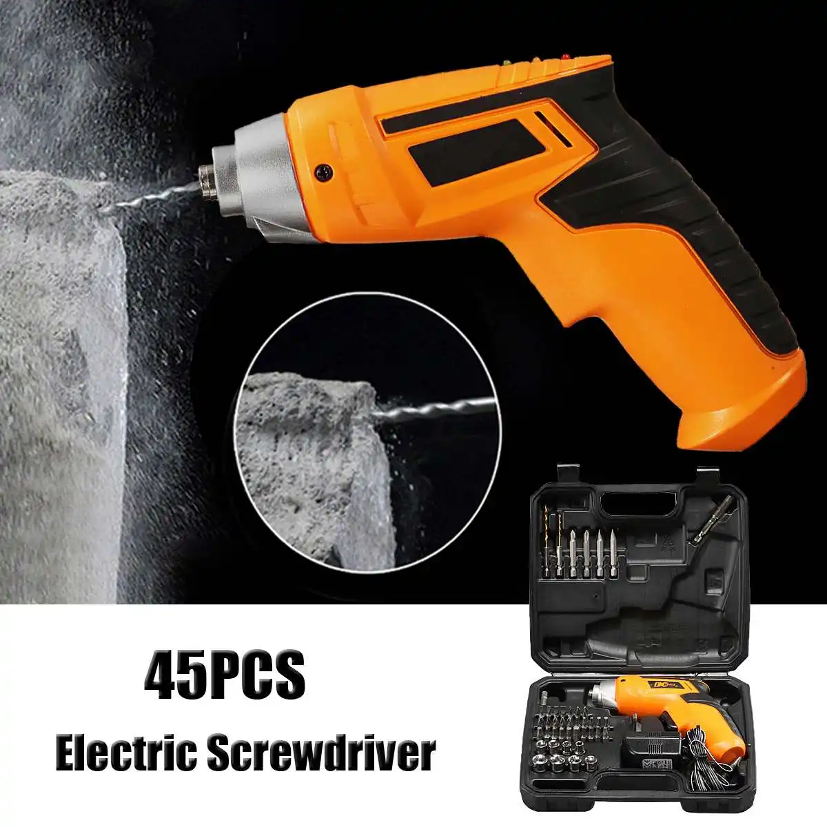 

Electric Screwdriver With Screw Electric Power Drill Tool Multi-function Rechargeable Household drill Power Tools