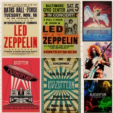 Led Zeppelin рок-музыка постеры для украшения дома в винтажном стиле настенные наклейки Abooly бренд купить 3 получить 4