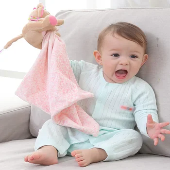 

Baby Multi-function Sleeping Tower Cartoon Animal Sheep Elephant Baby Comforting Towel Plush Storage Blanket