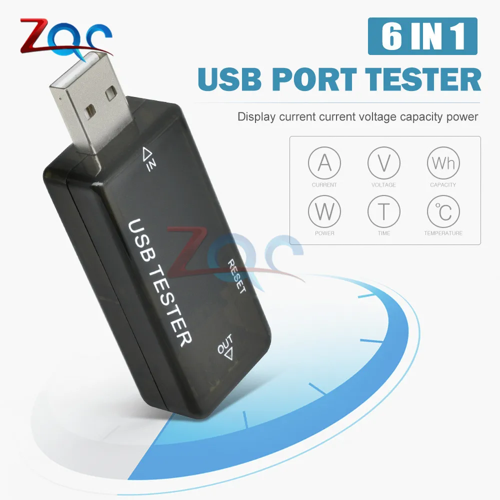 8 в 1 QC2.0 QC3.0 4-30 в USB Вольтметр Амперметр Электропитание емкость напряжение измеритель тока USB Тестер монитор