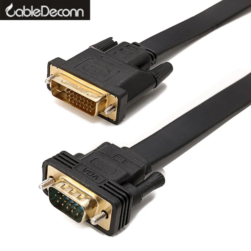Dvi-d vga кабель адаптер DVI-D 24 1 в VGA конвертер dvi-d для монитора проектора ПК |
