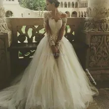 Vintage wedding dresses ball gown off the shoulder wedding dresses long sleeves