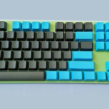 NPKC OEM PBT Keycaps сине-темно-серый смешанный с ANSI раскладкой вариант 61 клавиши 87 клавиш 108 клавиш для MX механическая клавиатура