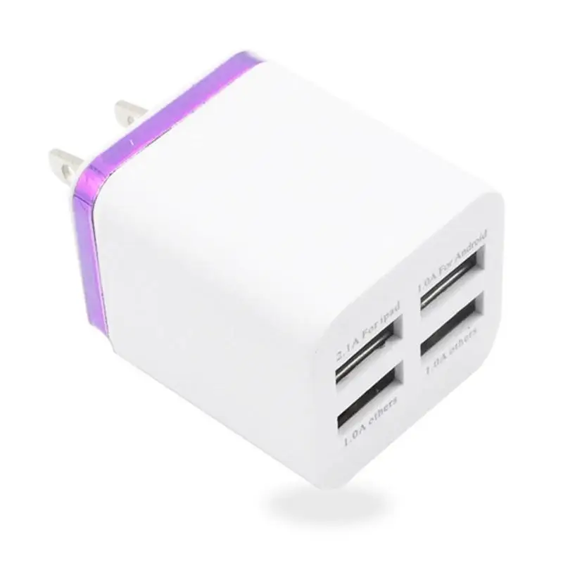 CARPRIE 2.6A 4 в 1 порт USB США вилка устройство для зарядки из настенной розетки дома и