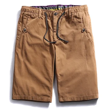 

Cargo Shorts Mens Military Summer Shorts Men Fashion Men's Shorts Casual Solid Knee-Length Male Bermuda New Style Plus size F16