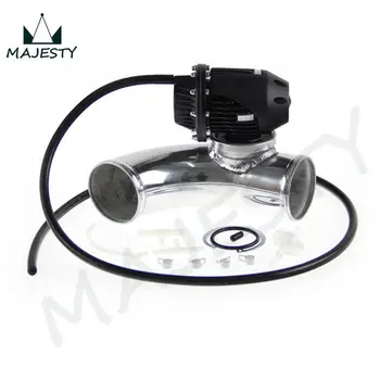 

SQV Blow Off Valve BOV III 3+90 degree Flange Pipe 2.75" 70mm + BLACK vacuum Hose kit