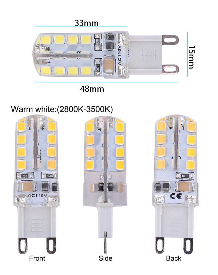 G4 220V 2835 32 leds 10